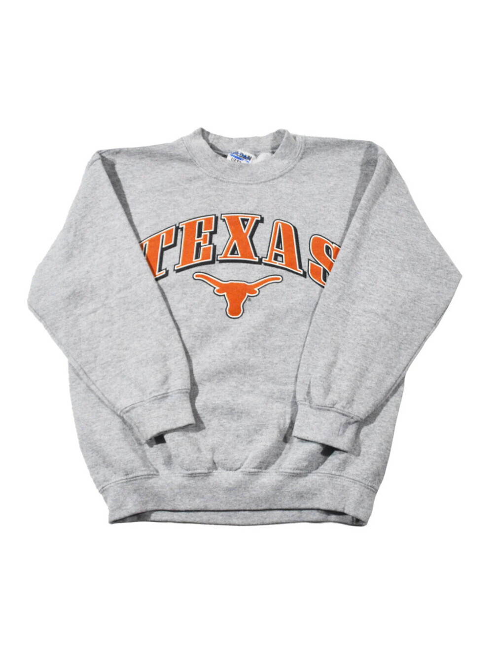 Vintage Texas Longhorns NCAA Baseball Gray Sweatshirt Size Youth Large